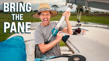 CAULKED and LOADED, Windows  are going in!