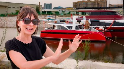 First Ever Tour Of The New HH44 Catamaran (Before Commissioning)