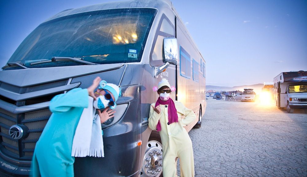 Nikki and Jason at Burning Man