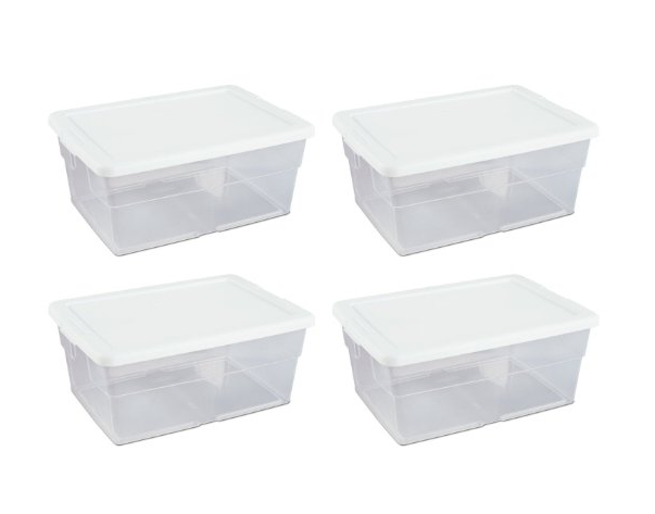 RV clear storage bin