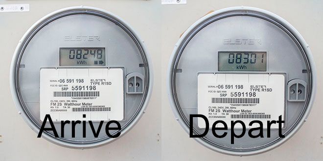 electric meter read mesa