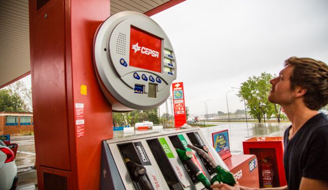 europe gas station
