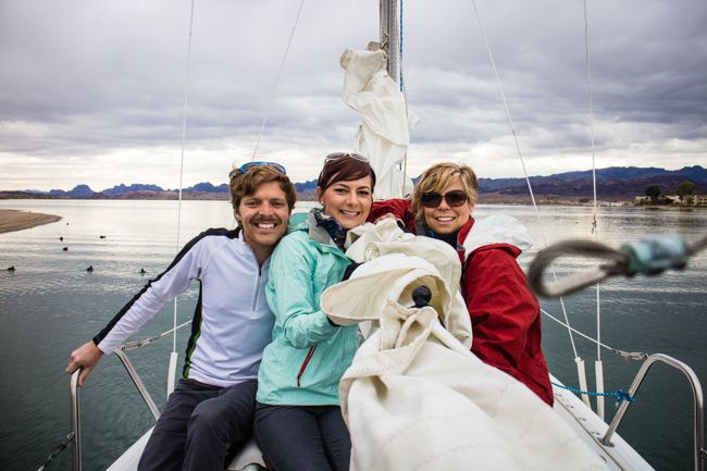 sailing with friends
