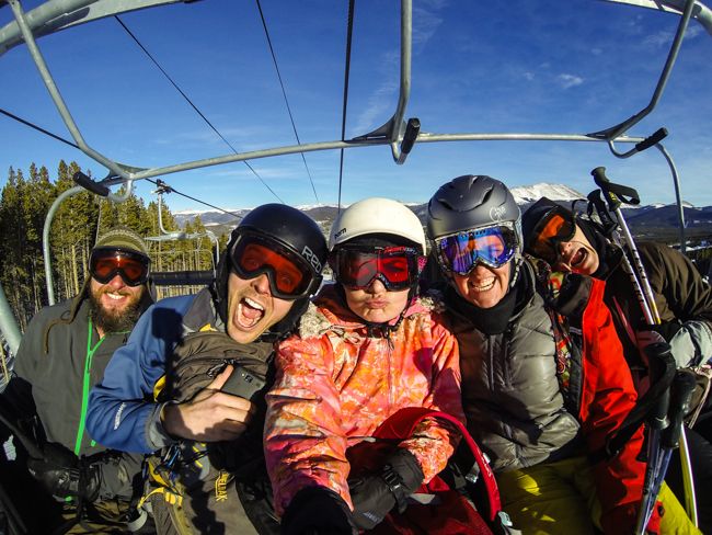 Snowboarding Breck