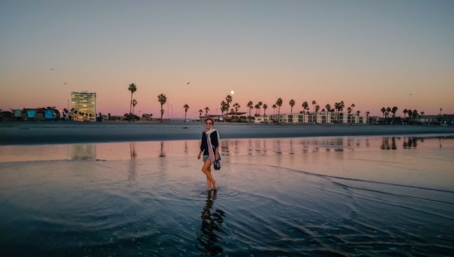 sunset stroll