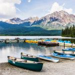 kayaking pyramid lake Jasper National Park