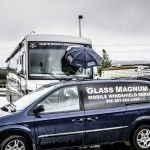 Busted windshield repair