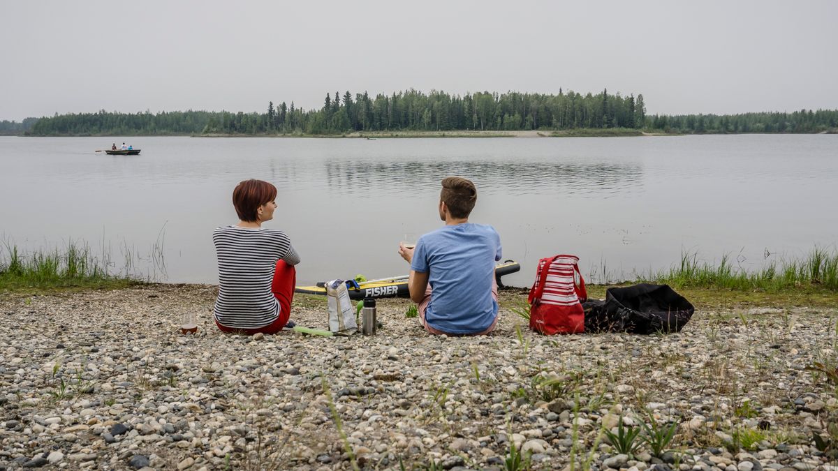 chillin at chena lake