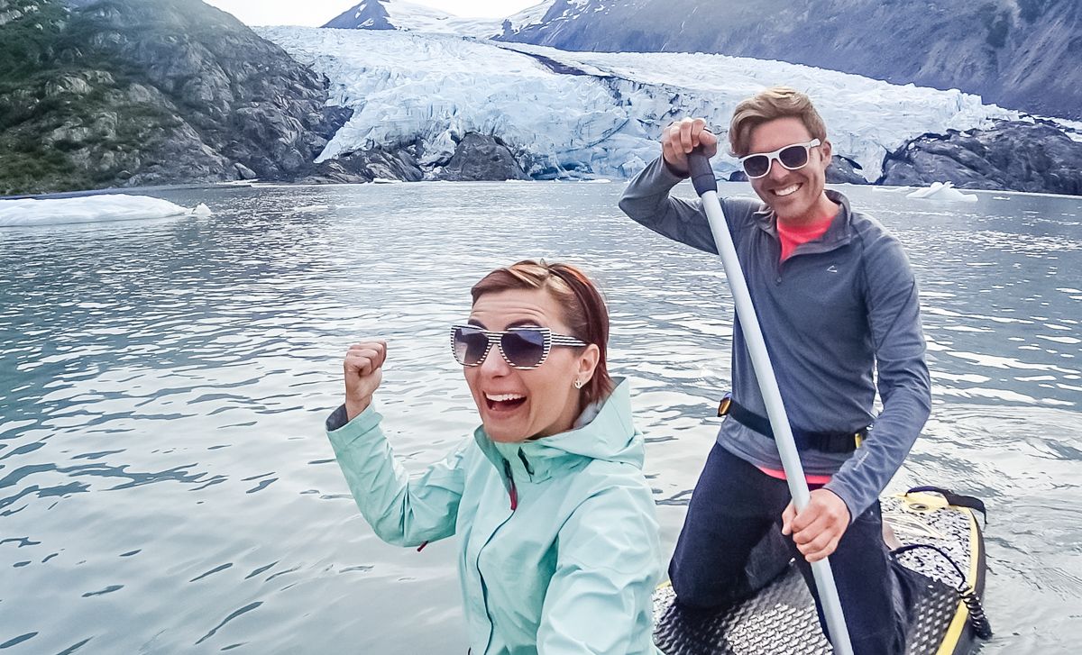 paddleboard alaska glaciers