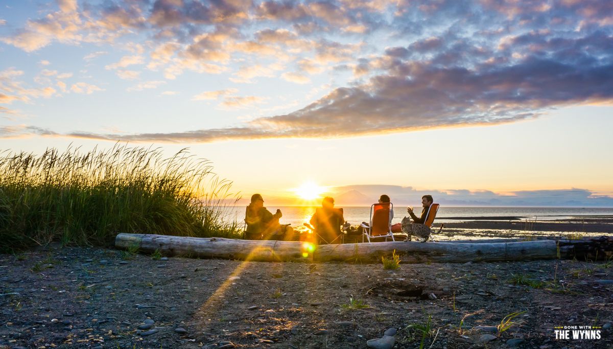 camping with friends