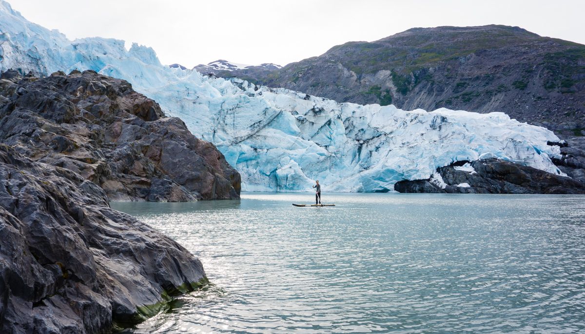 paddleboard alaska glaciers