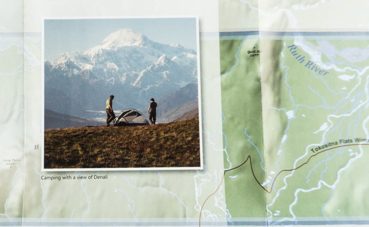 camping with a view of denali