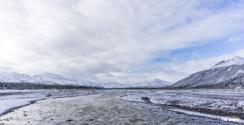 hiking snow Denali National Park