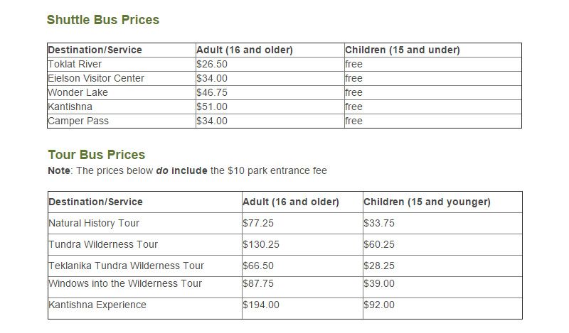 Denali National Park Buses