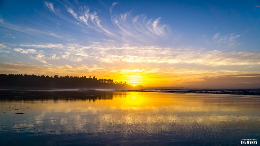 beautiful beach sunset