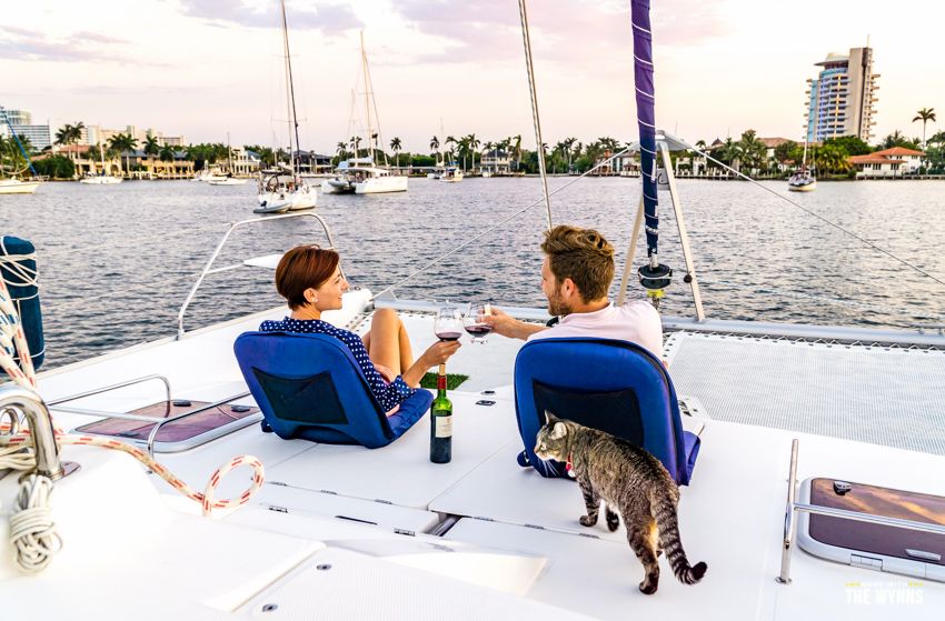 sundowners on s/v curiosity