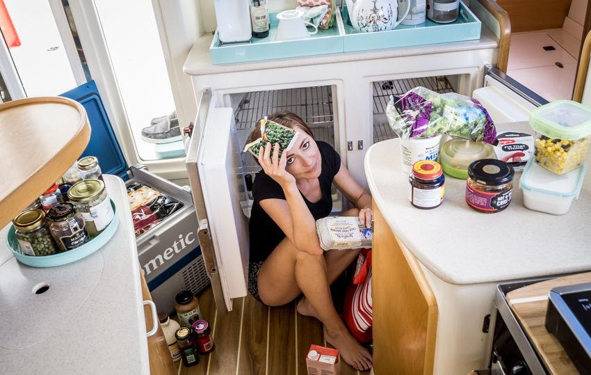 defrosting sailboat fridge