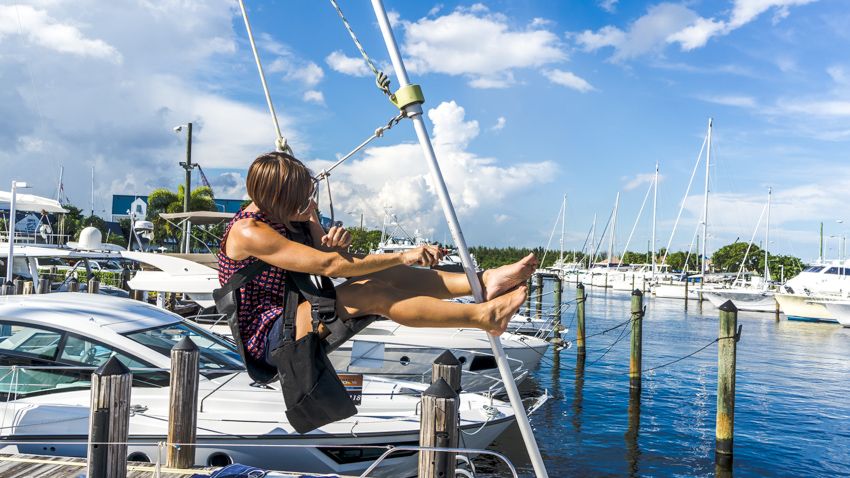 nikki wynn going up the mast