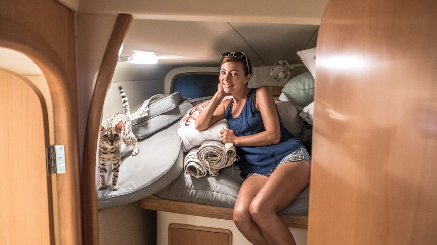 stripping the sailboat for hurricane