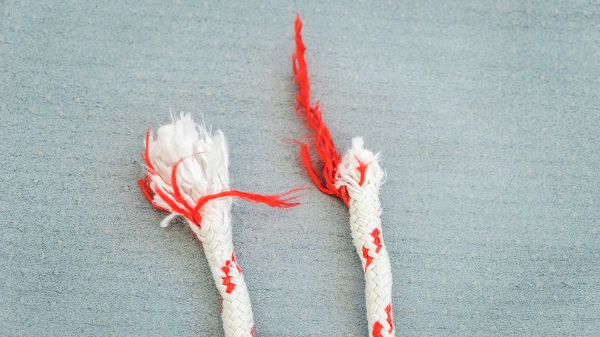 blowing a line while sailing