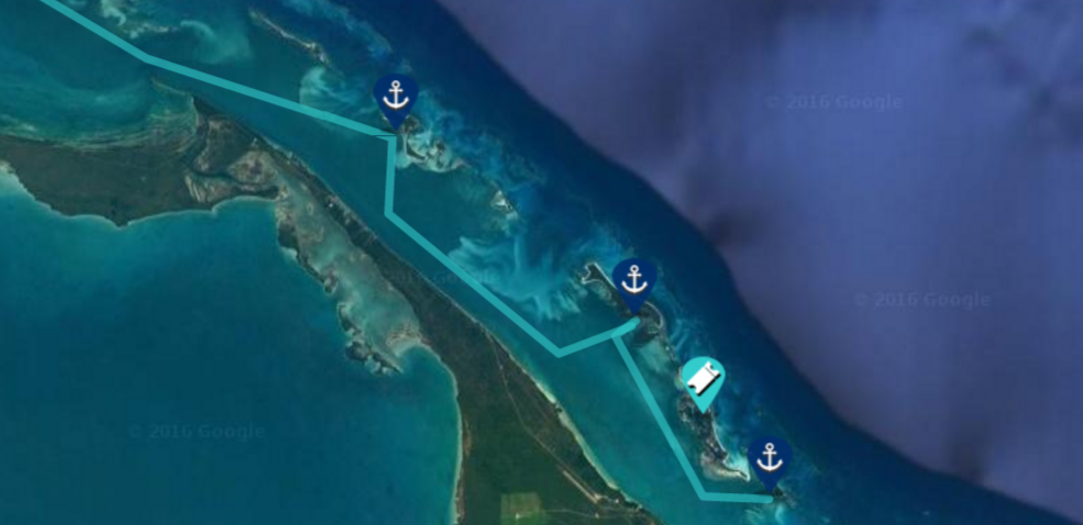 sailing travel map