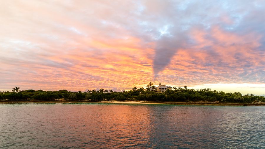 sunrise on a sailboat