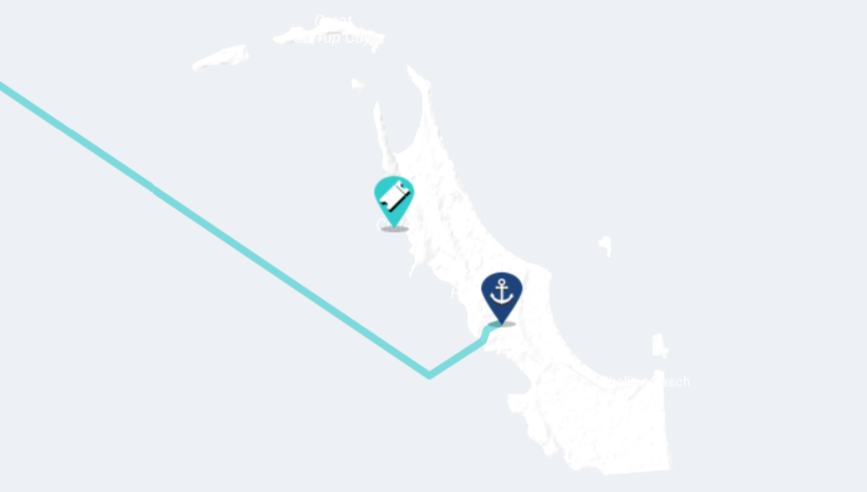 sailing map of bahamas