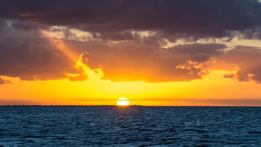 sunset in the bahamas