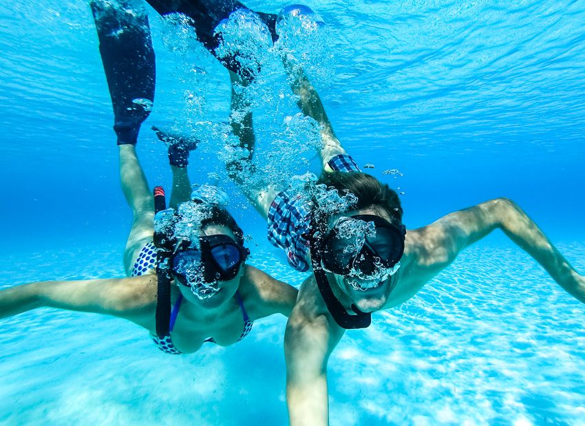 snorkeling land and sea park