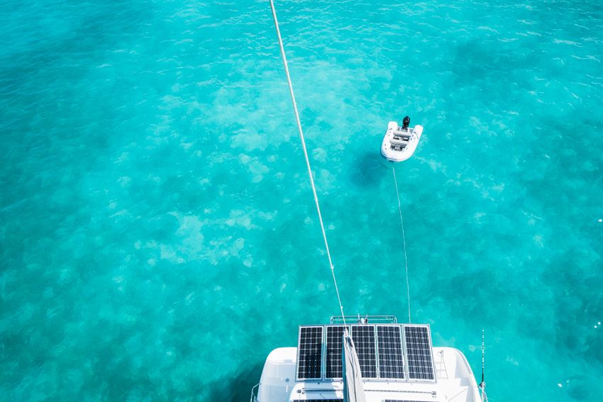 the view from the top of the mast