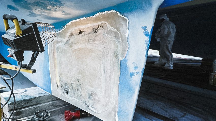 repairing keel damage