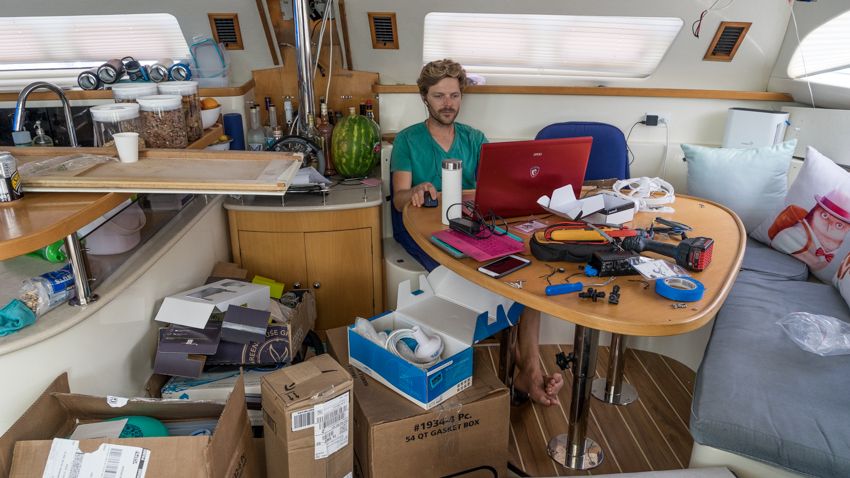 sailboat work chaos
