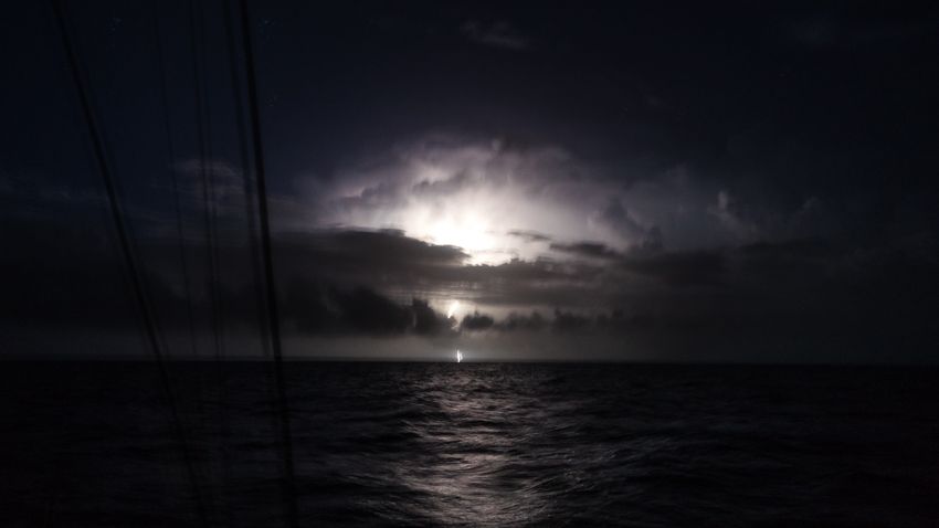 lightning at sea