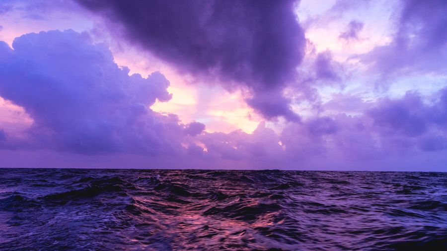 sky porn sailing at sea