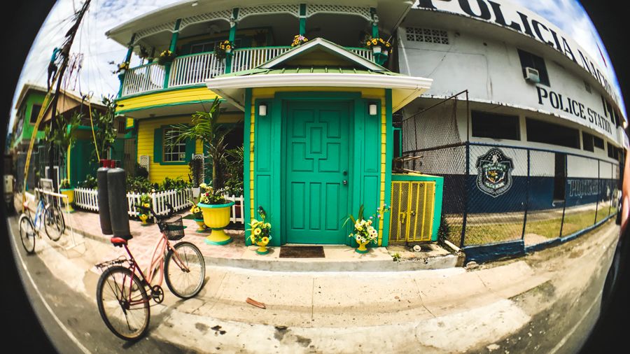 colorful Caribbean scene