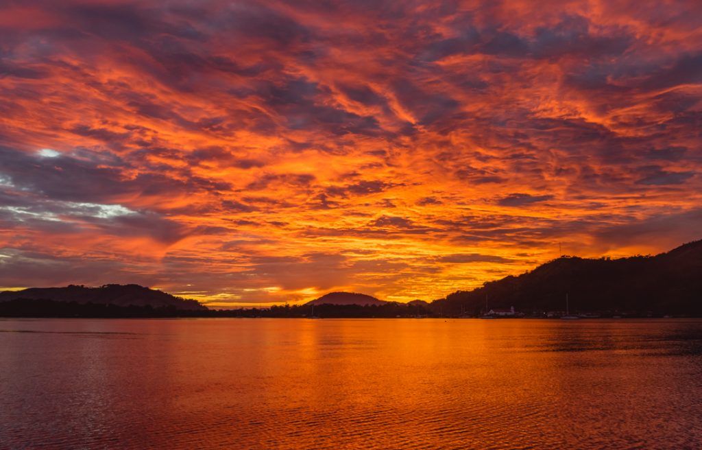 sunsets at anchor