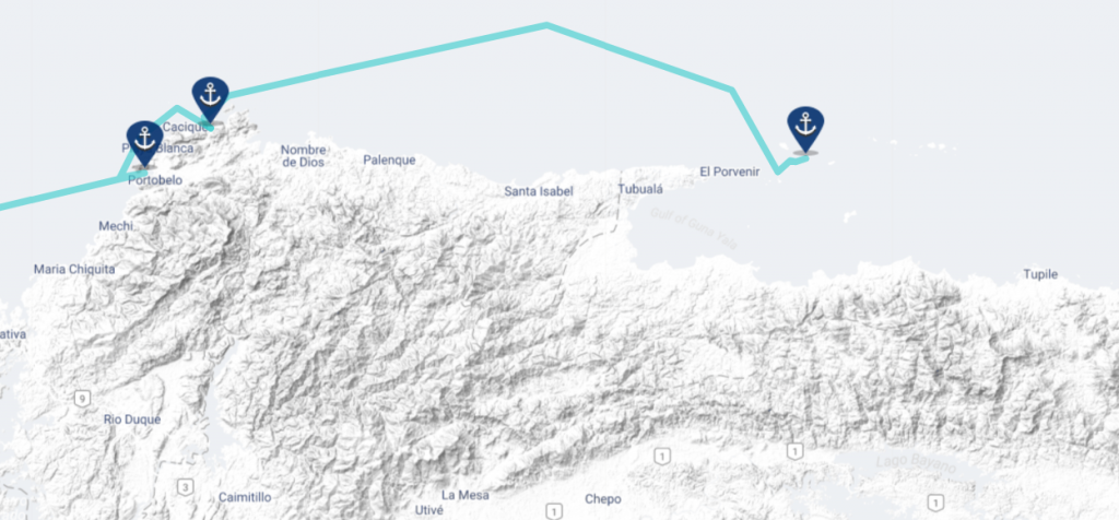 sailing san blas map