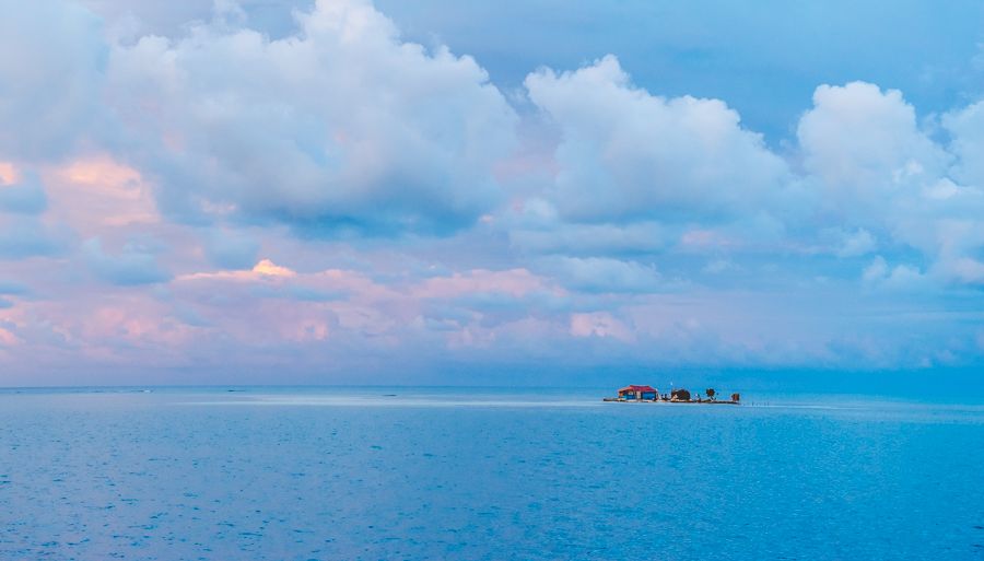 sunset in san blas panama