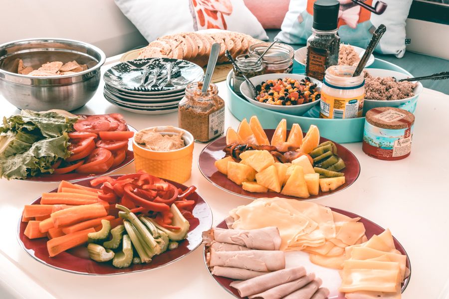 lunch for the panama canal adviser and crew
