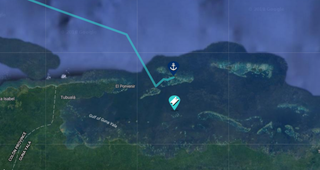 sailing san blas map