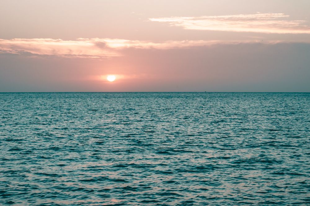beautiful sunsets at sea