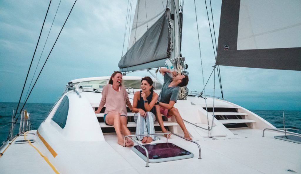 sailing the pacific ocean