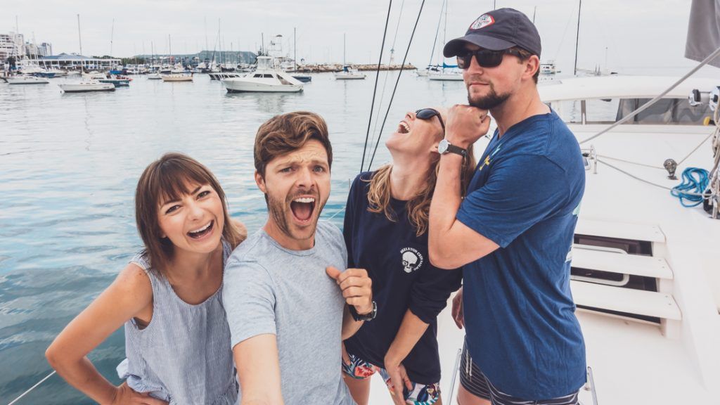 sailing with friends