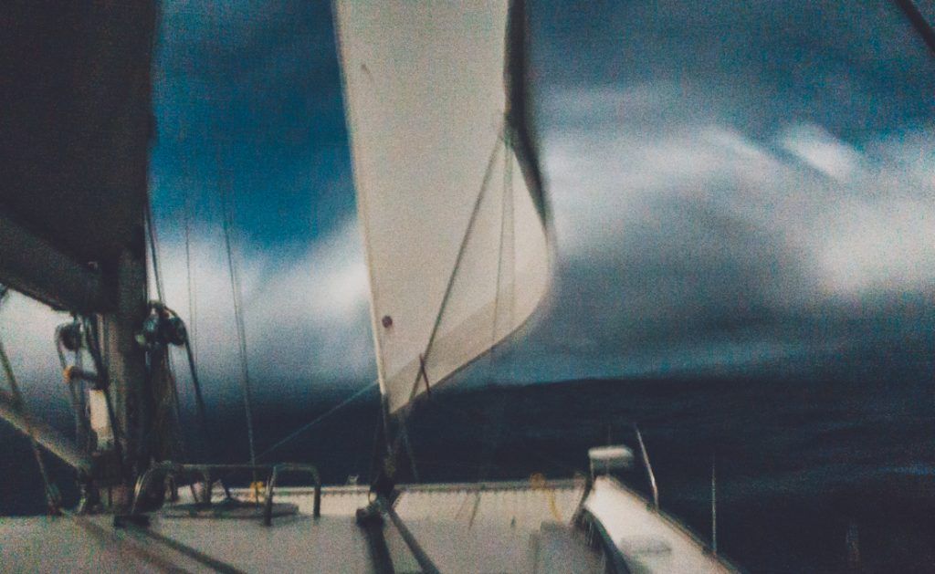 sailing across the pacific ocean