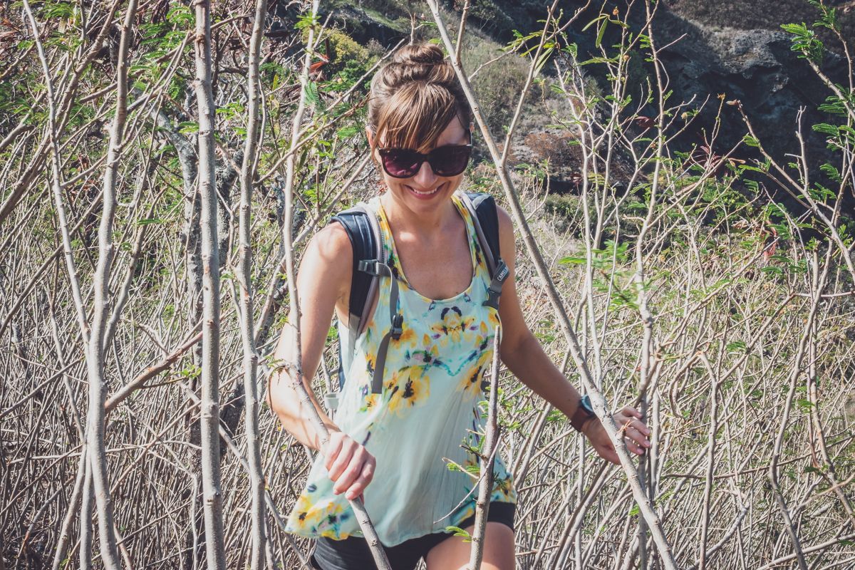 Nikki Wynn Hiking in Nuku Hiva Marquesas