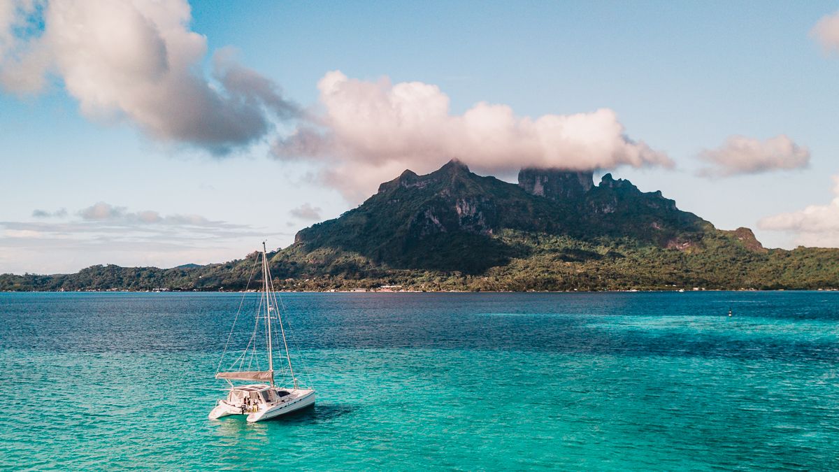sailing bora bora