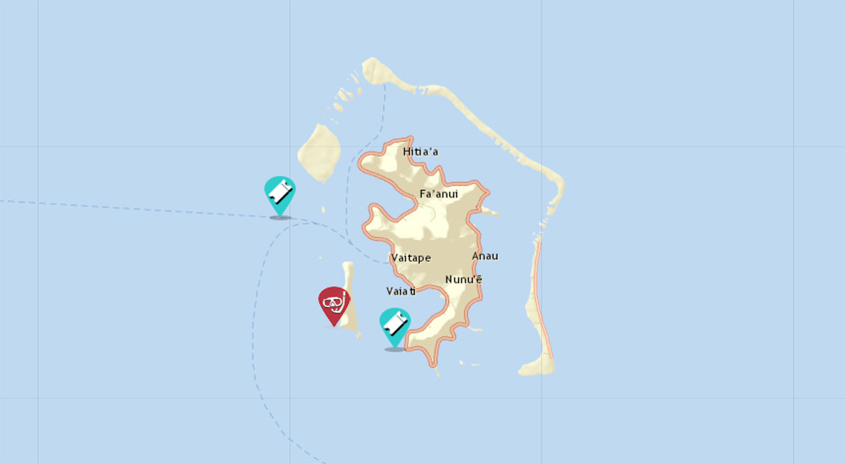 sailing bora bora adventure map