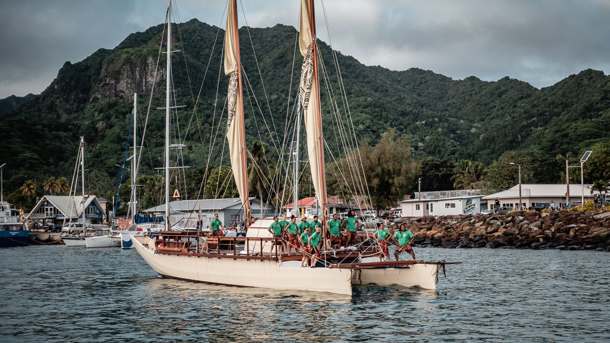 vaka crew cook islands welcome celebration