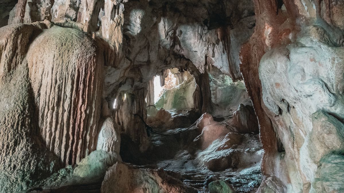 wandering through caves in the south pacific