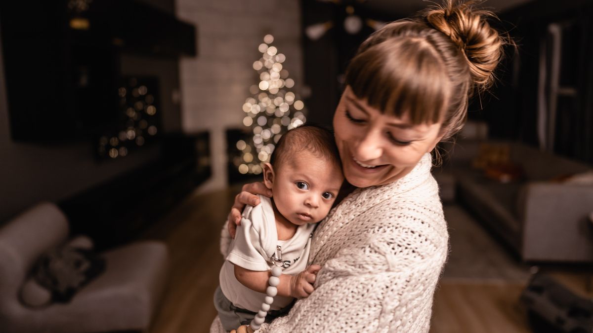 nikki wynn with baby nephew